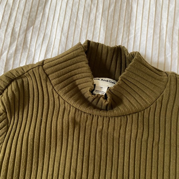 Mockneck, ribbed Frank & Oak shirt - Picture 3 of 4